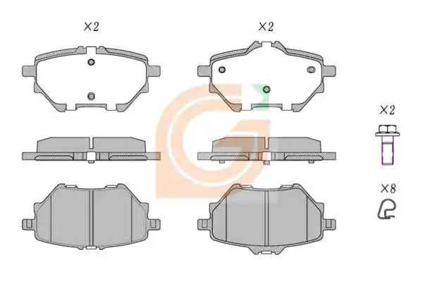 GAMA-SA fékbetétkészlet, tárcsafék - GA20037 - TothCarparts