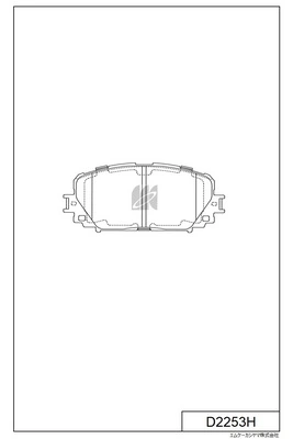 MK Kashiyama fékbetétkészlet, tárcsafék - D2253H - TothCarparts