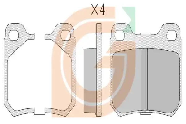 GAMA-SA fékbetétkészlet, tárcsafék - GA20430 - TothCarparts