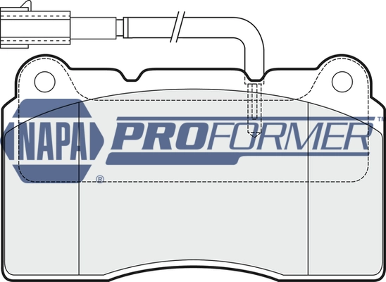 NAPA fékbetétkészlet, tárcsafék - PBP7943 - TothCarparts
