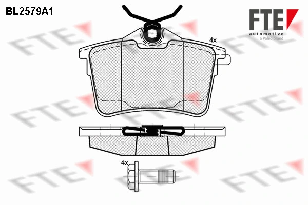 FTE fékbetétkészlet, tárcsafék - 9010830 - TothCarparts
