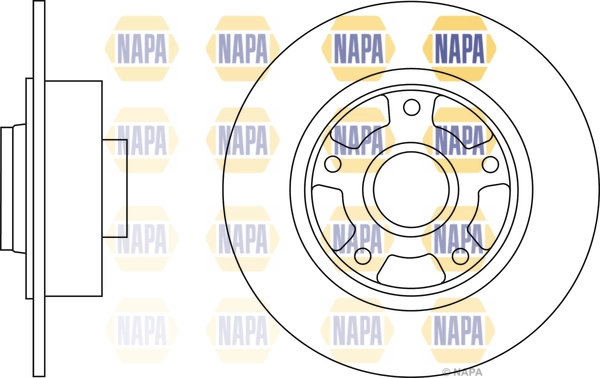 NAPA féktárcsa - NBD5499 - TothCarparts