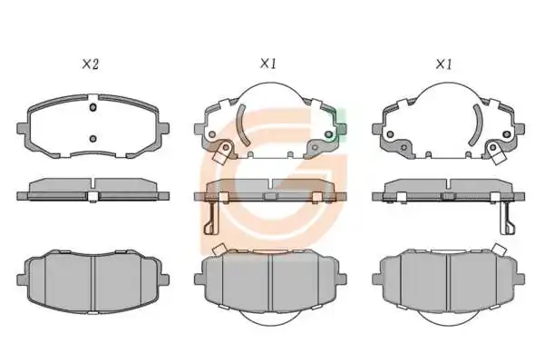 GAMA-SA fékbetétkészlet, tárcsafék - GA11238 - TothCarparts