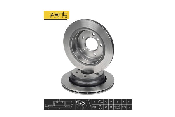 ZentParts féktárcsa - Z06074 - TothCarparts