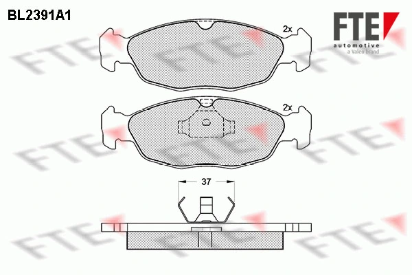 FTE fékbetétkészlet, tárcsafék - 9010718 - TothCarparts