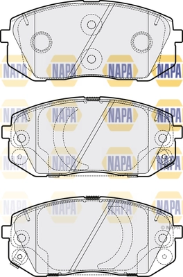 NAPA fékbetétkészlet, tárcsafék - NBP1340 - TothCarparts