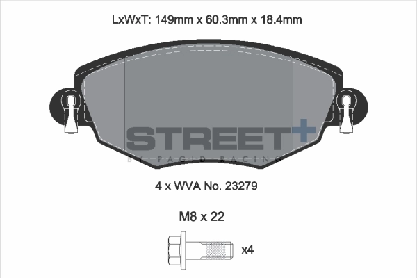 PAGID Racing fékbetétkészlet, tárcsafék - T8167SP2001 - TothCarparts