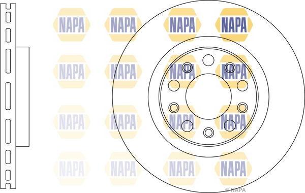 NAPA féktárcsa - NBD5861 - TothCarparts