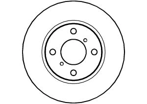 ABTEX féktárcsa - BD1003S - TothCarparts