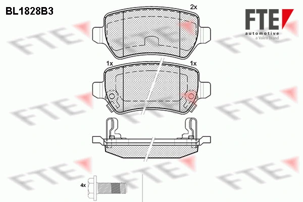 FTE fékbetétkészlet, tárcsafék - 9010406 - TothCarparts