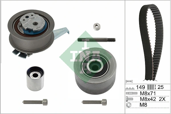 WILMINK GROUP Fogasszíjkészlet - WG2328731 - TothCarparts