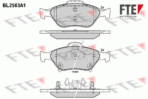 FTE fékbetétkészlet, tárcsafék - 9010814 - TothCarparts