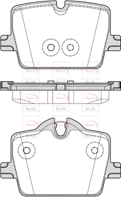 APEC fékbetétkészlet, tárcsafék - PD4019 - TothCarparts