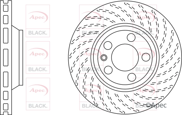 APEC féktárcsa - DSK2311B - TothCarparts