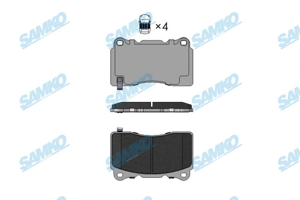 SAMKO-SA fékbetétkészlet, tárcsafék - 5SP1773 - TothCarparts