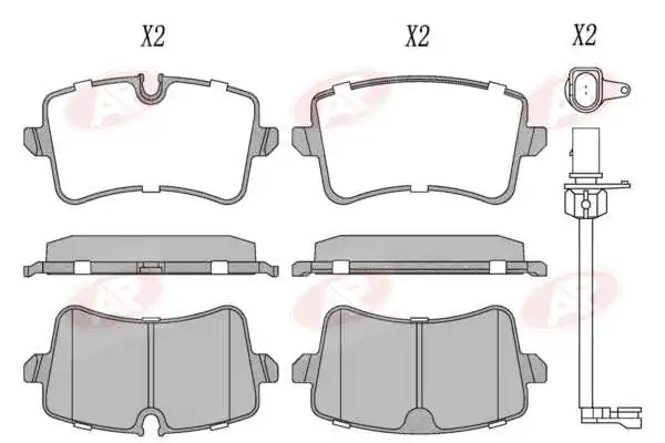 AP-SA fékbetétkészlet, tárcsafék - 5AP1826A - TothCarparts
