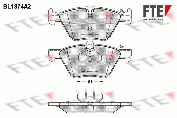 FTE fékbetétkészlet, tárcsafék - 9010457 - TothCarparts