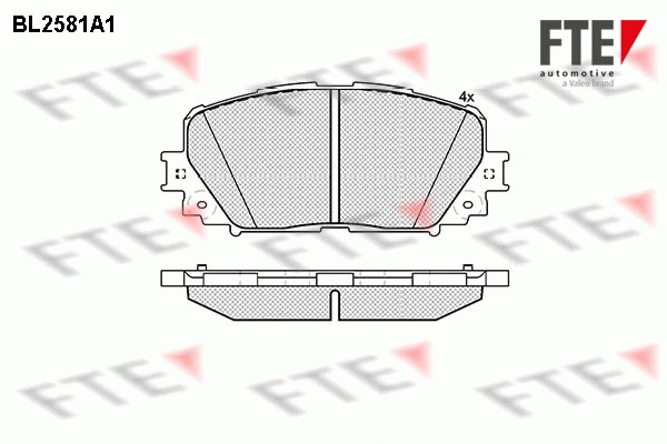 FTE fékbetétkészlet, tárcsafék - 9010831 - TothCarparts
