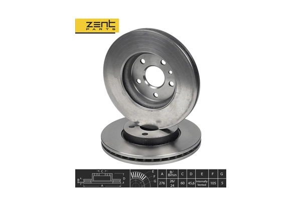 ZentParts féktárcsa - Z05961 - TothCarparts