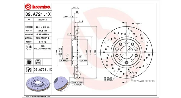 MAGNETI MARELLI féktárcsa - 360406142002 - TothCarparts