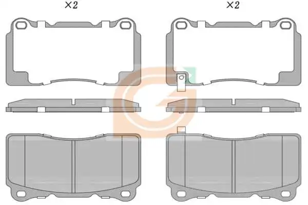 GAMA-SA fékbetétkészlet, tárcsafék - GA11283 - TothCarparts