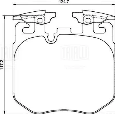 TRIALLI fékbetétkészlet, tárcsafék - PF 4213CR - TothCarparts