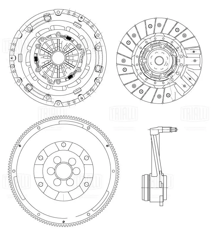 TRIALLI kuplungkészlet - FR 1817 - TothCarparts
