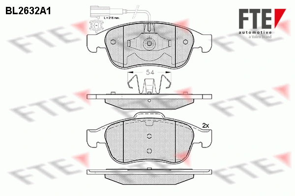 FTE fékbetétkészlet, tárcsafék - 9010879 - TothCarparts