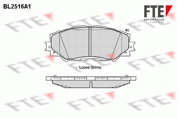 FTE fékbetétkészlet, tárcsafék - 9010774 - TothCarparts