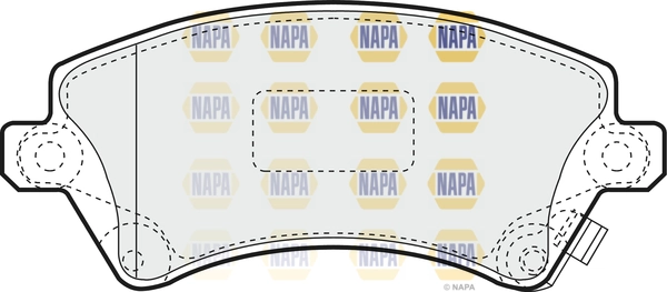 NAPA fékbetétkészlet, tárcsafék - NBP1298 - TothCarparts