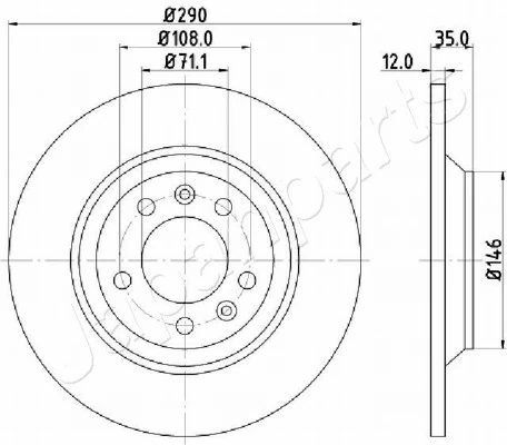 PEMEBLA féktárcsa - JAPDP-0605 - TothCarparts