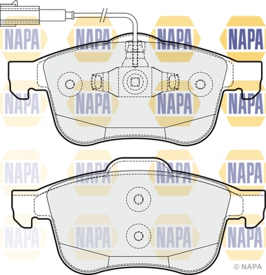 NAPA fékbetétkészlet, tárcsafék - NBP1089 - TothCarparts