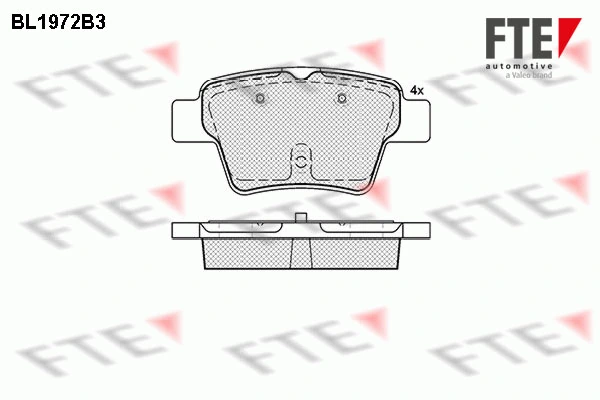 FTE fékbetétkészlet, tárcsafék - 9010558 - TothCarparts