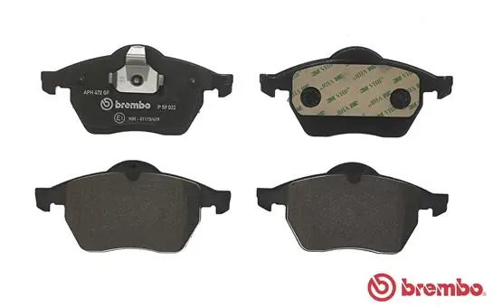 A.B.S. fékbetétkészlet, tárcsafék - P 59 022 - TothCarparts