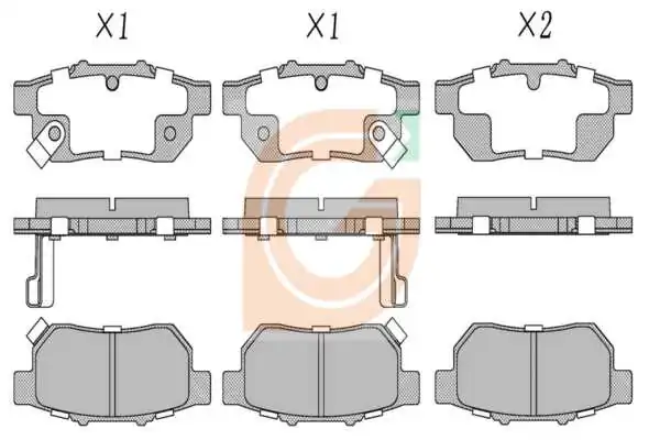 GAMA-SA fékbetétkészlet, tárcsafék - GA20910 - TothCarparts