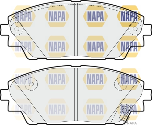 NAPA fékbetétkészlet, tárcsafék - NBP1033 - TothCarparts
