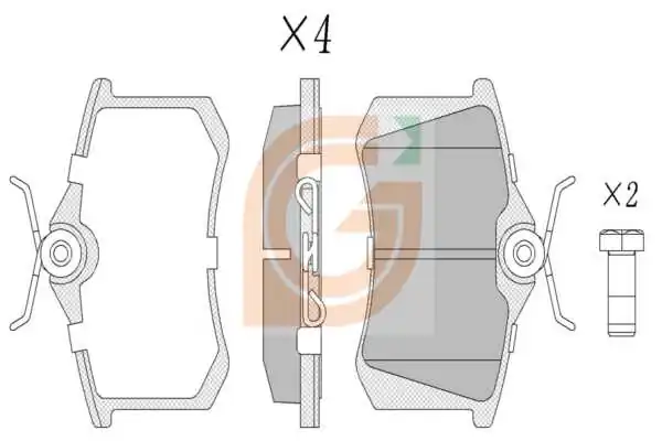 GAMA-SA fékbetétkészlet, tárcsafék - GA20170 - TothCarparts