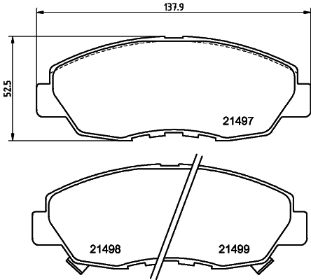DON fékbetétkészlet, tárcsafék - PCP1854 - TothCarparts