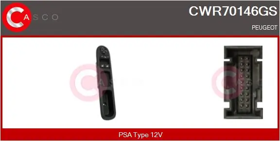 CASCO kapcsoló, ablakemelő - CWR70146GS - TothCarparts