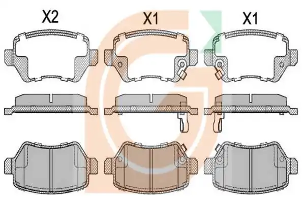 GAMA-SA fékbetétkészlet, tárcsafék - GA20428 - TothCarparts