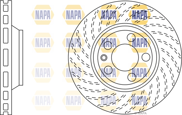 NAPA féktárcsa - NBD5019 - TothCarparts