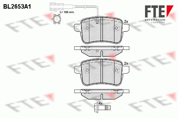 FTE fékbetétkészlet, tárcsafék - 9010892 - TothCarparts