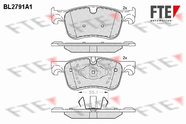 FTE fékbetétkészlet, tárcsafék - 9010984 - TothCarparts