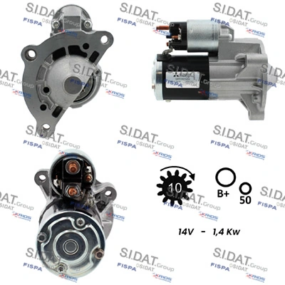 FISPA önindító - S12MH0005 - TothCarparts