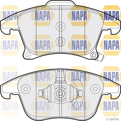 NAPA fékbetétkészlet, tárcsafék - NBP1523 - TothCarparts
