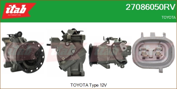 ITAB AUTOMOTIVE kompresszor, klíma - 27086050RV - TothCarparts