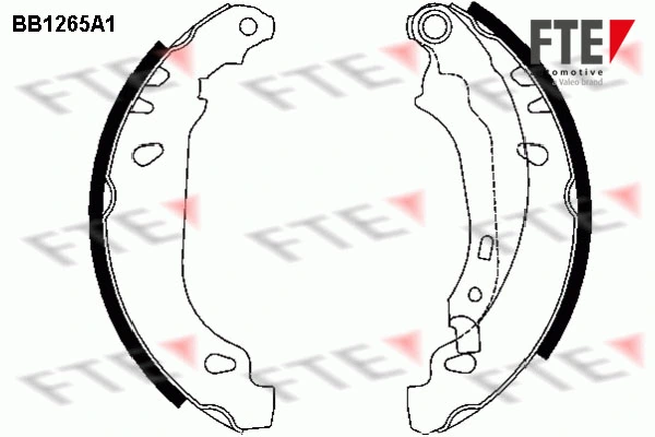 FTE fékpofakészlet - 9100057 - TothCarparts