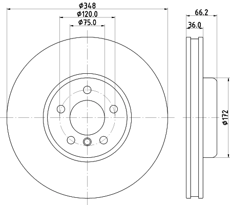 MINTEX féktárcsa - MDC83103LC - TothCarparts