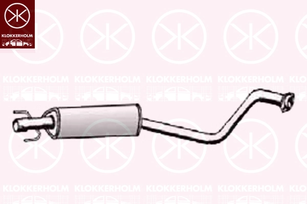 KLOKKERHOLM középső hangtompító - 50688655 - TothCarparts