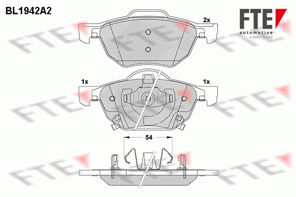 FTE fékbetétkészlet, tárcsafék - 9010534 - TothCarparts